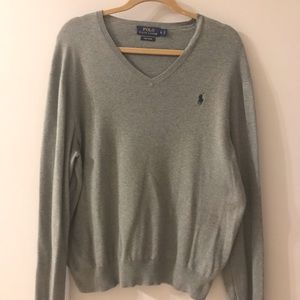 Polo V-neck sweater
